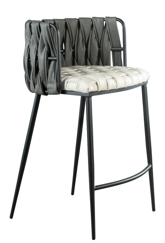 faux leather counter chair