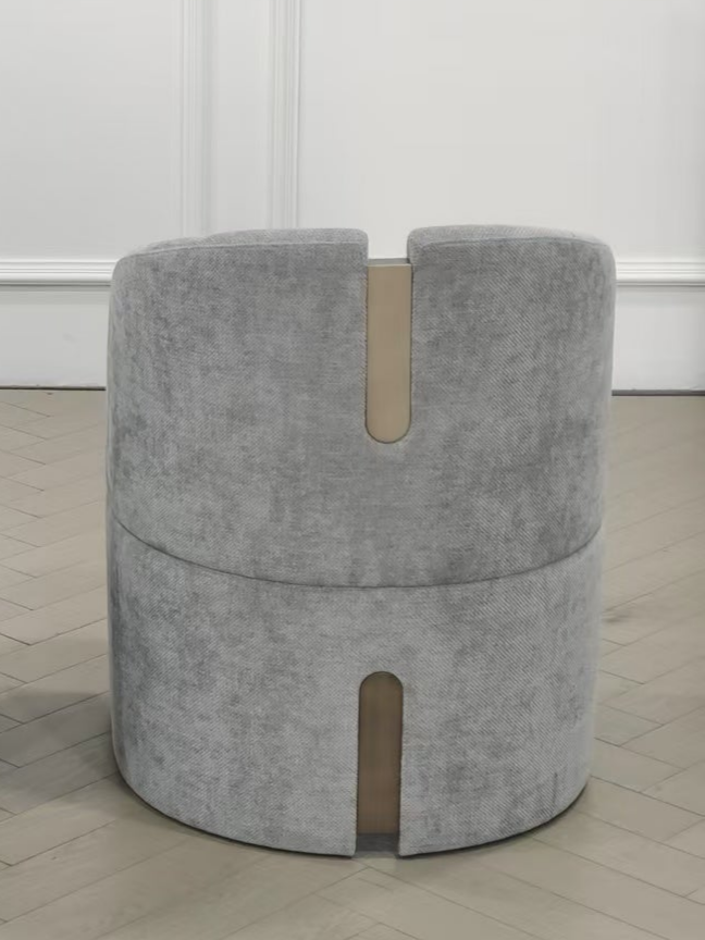 gray armchair