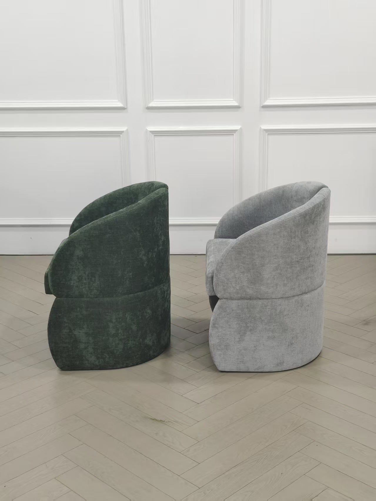 Bently Gray and Gold Armchair Dining Chair