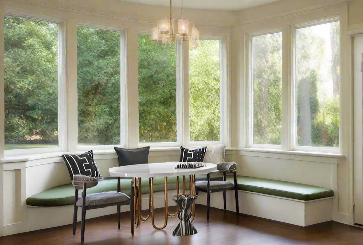 chic breakfast nook table