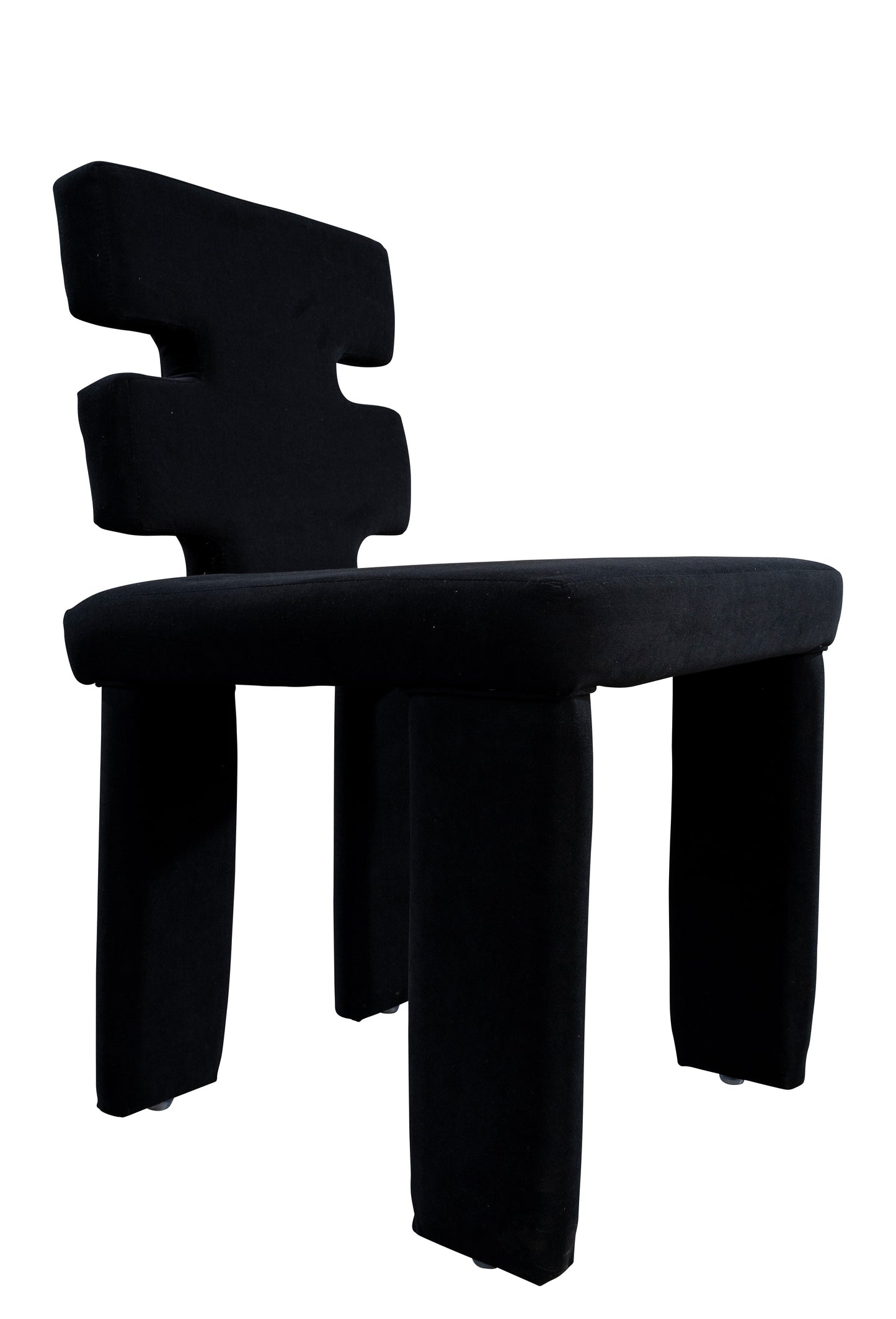 Set of 8 Mya Dining Chairs in Black