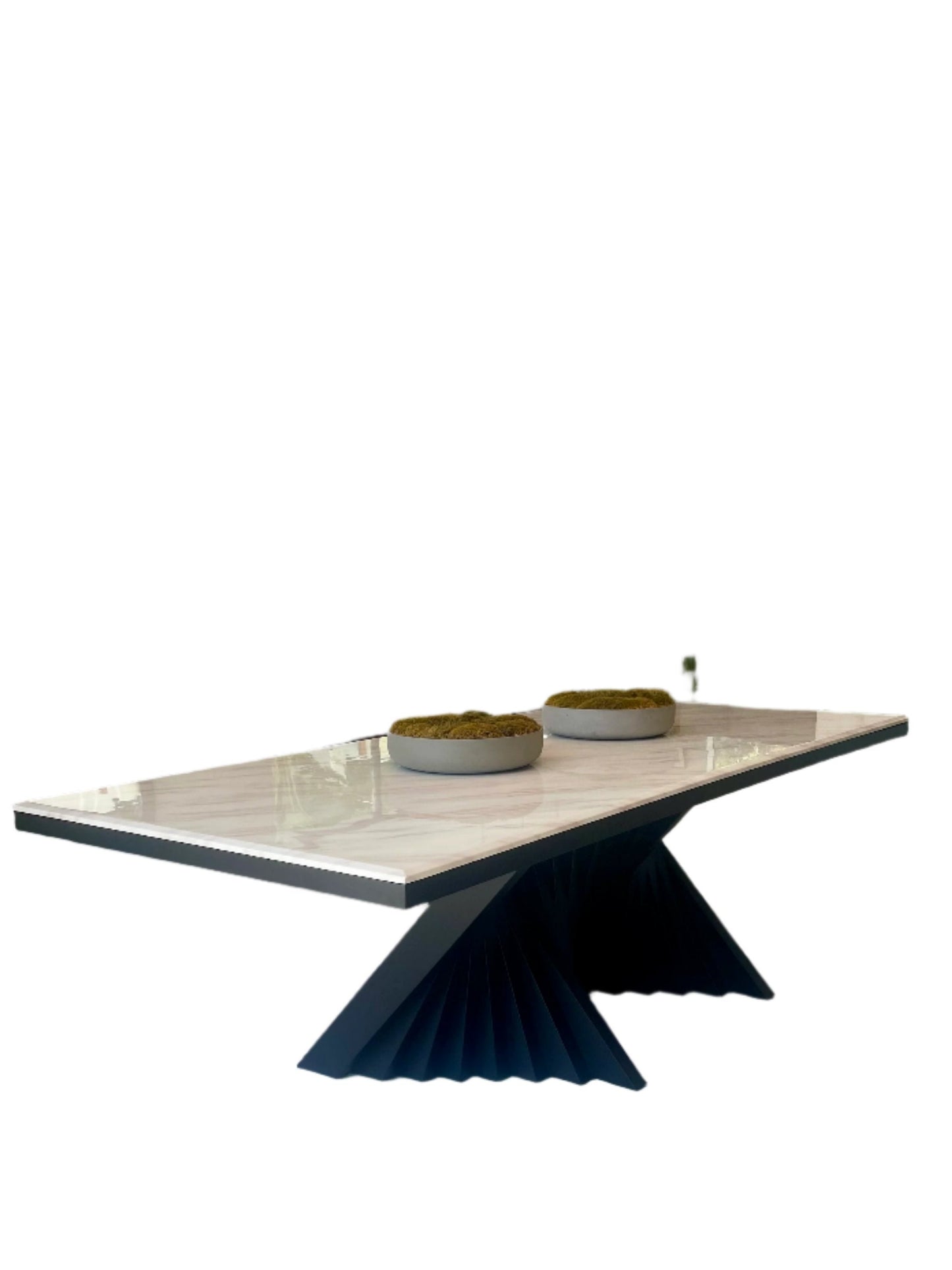 Milo 92" long Black Dining Table Set for 10