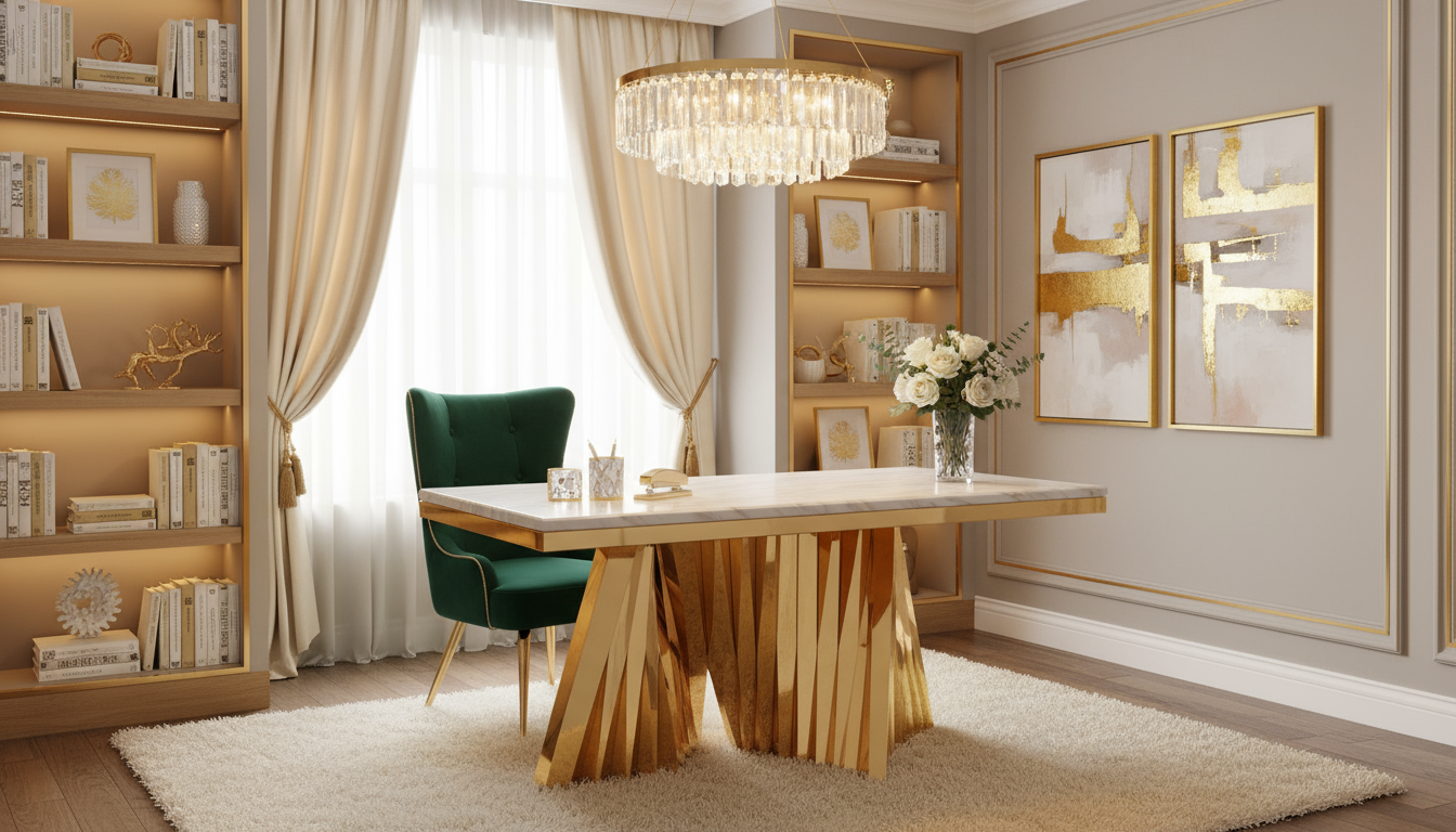modern glam desk