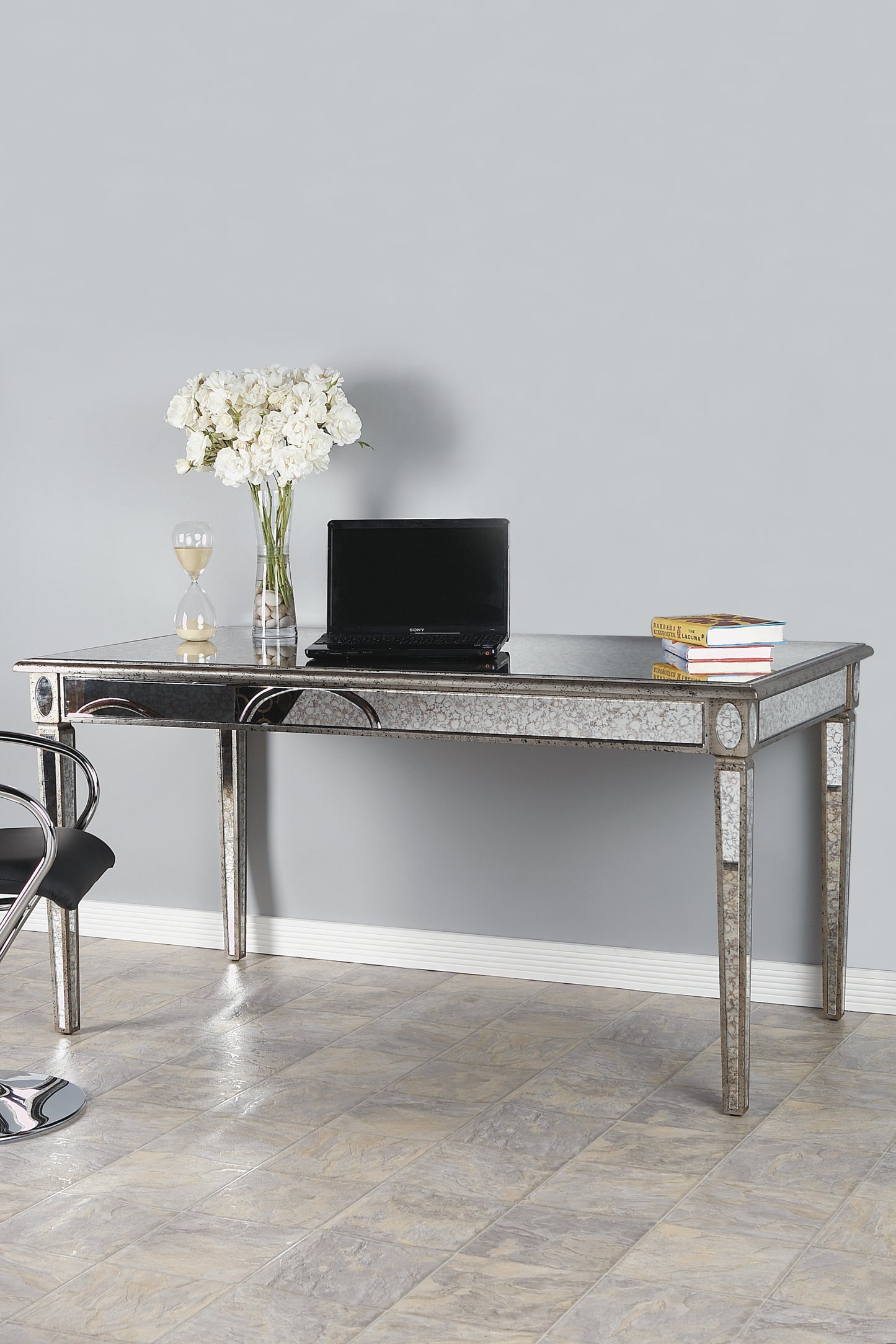 mirrored desk