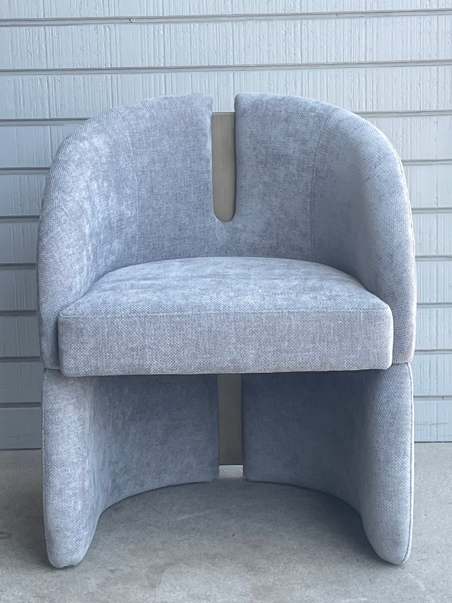 gray velvet dining chair