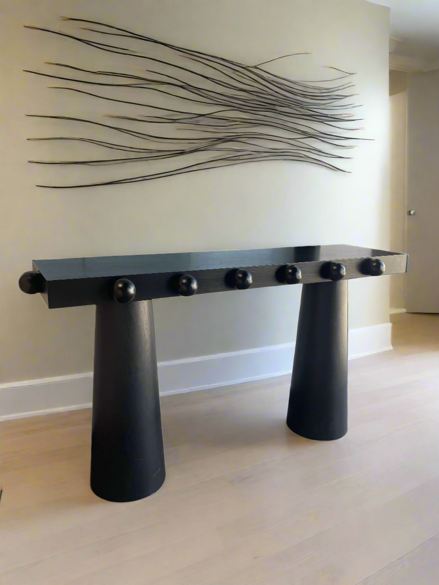 Dot Modern Console Table in Black