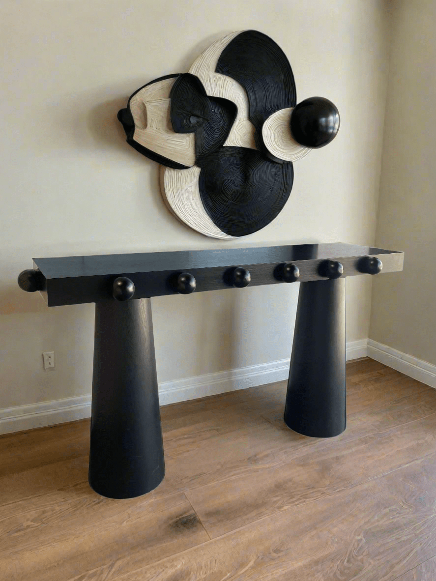 Dot Modern Console Table in Black