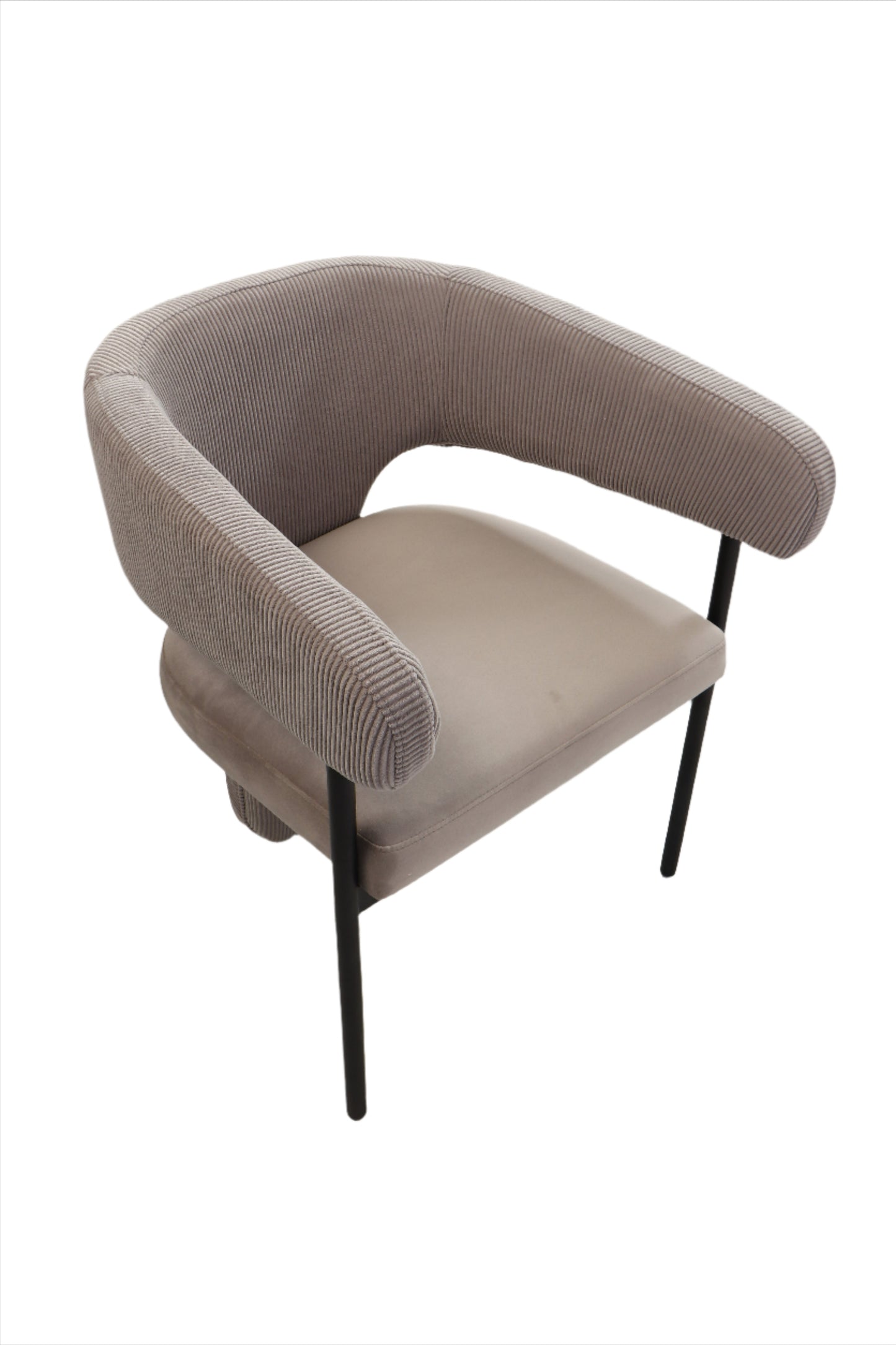 gray velvet dining chair