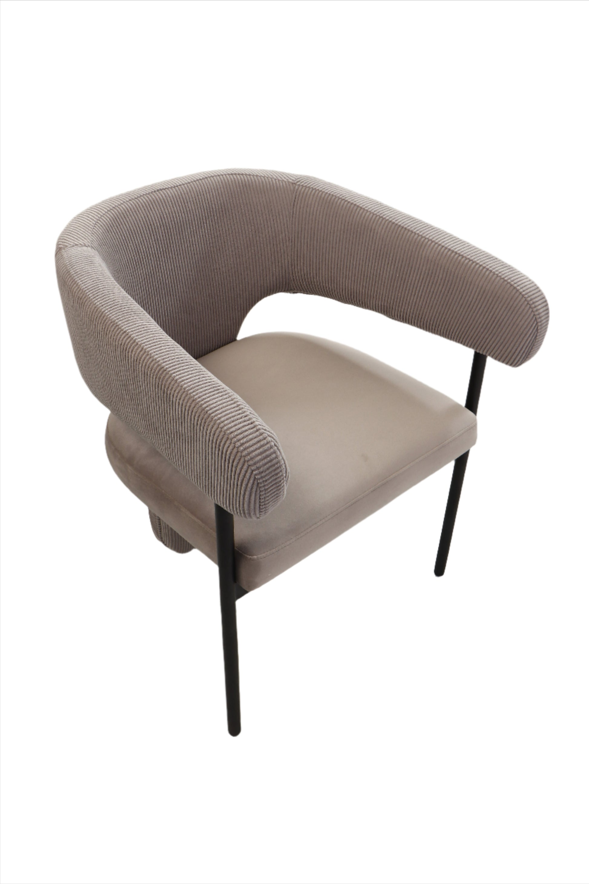 gray velvet dining chair