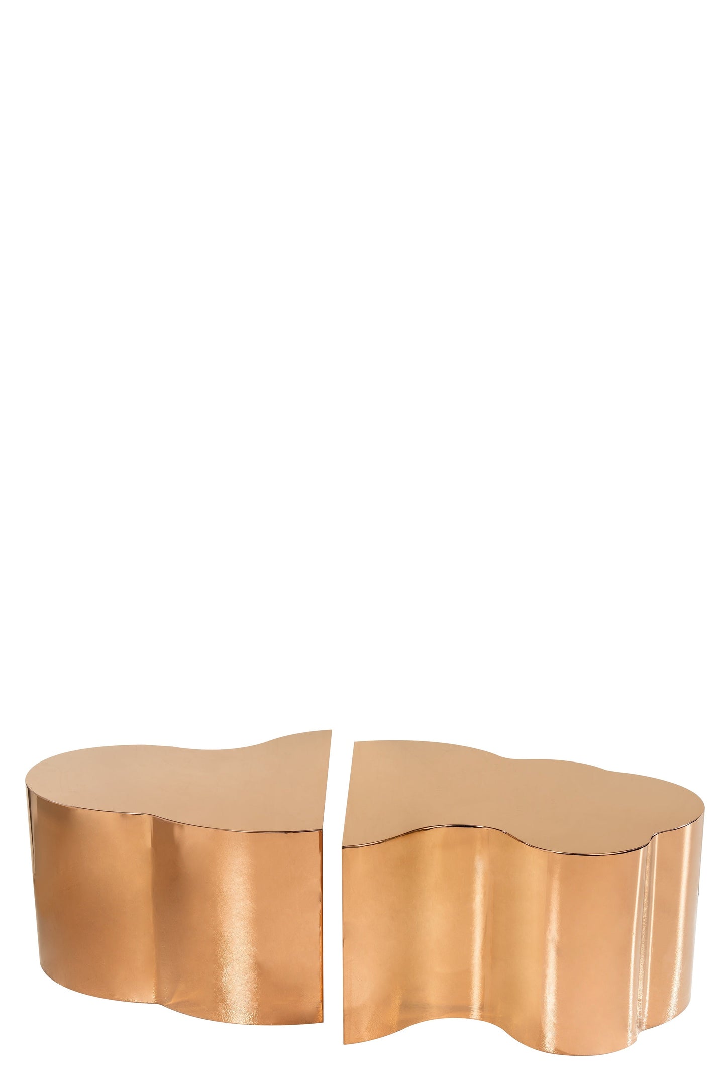 Kate and Luca Coffee Table Set in ROSE GOLD