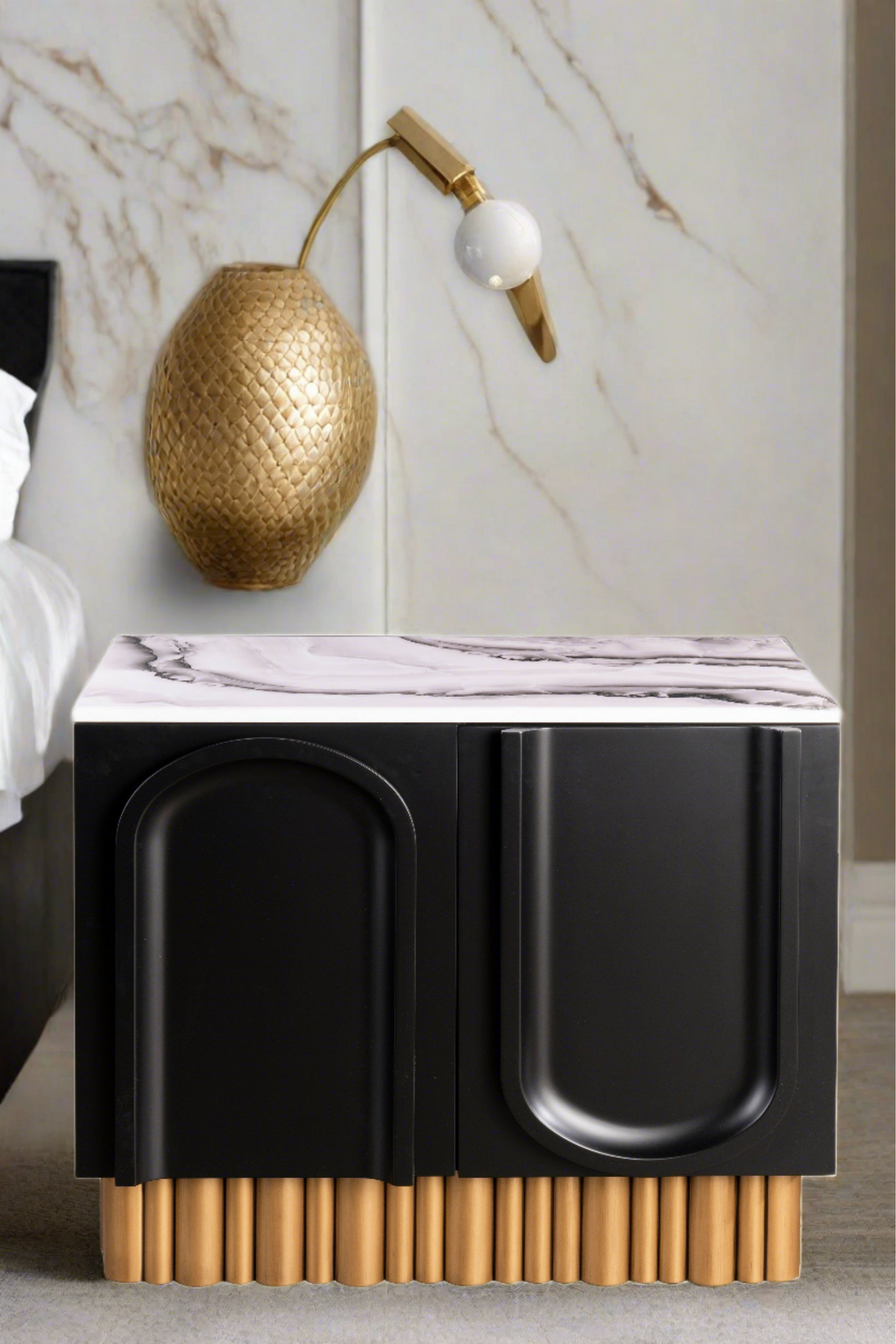 wide and tall nightstand