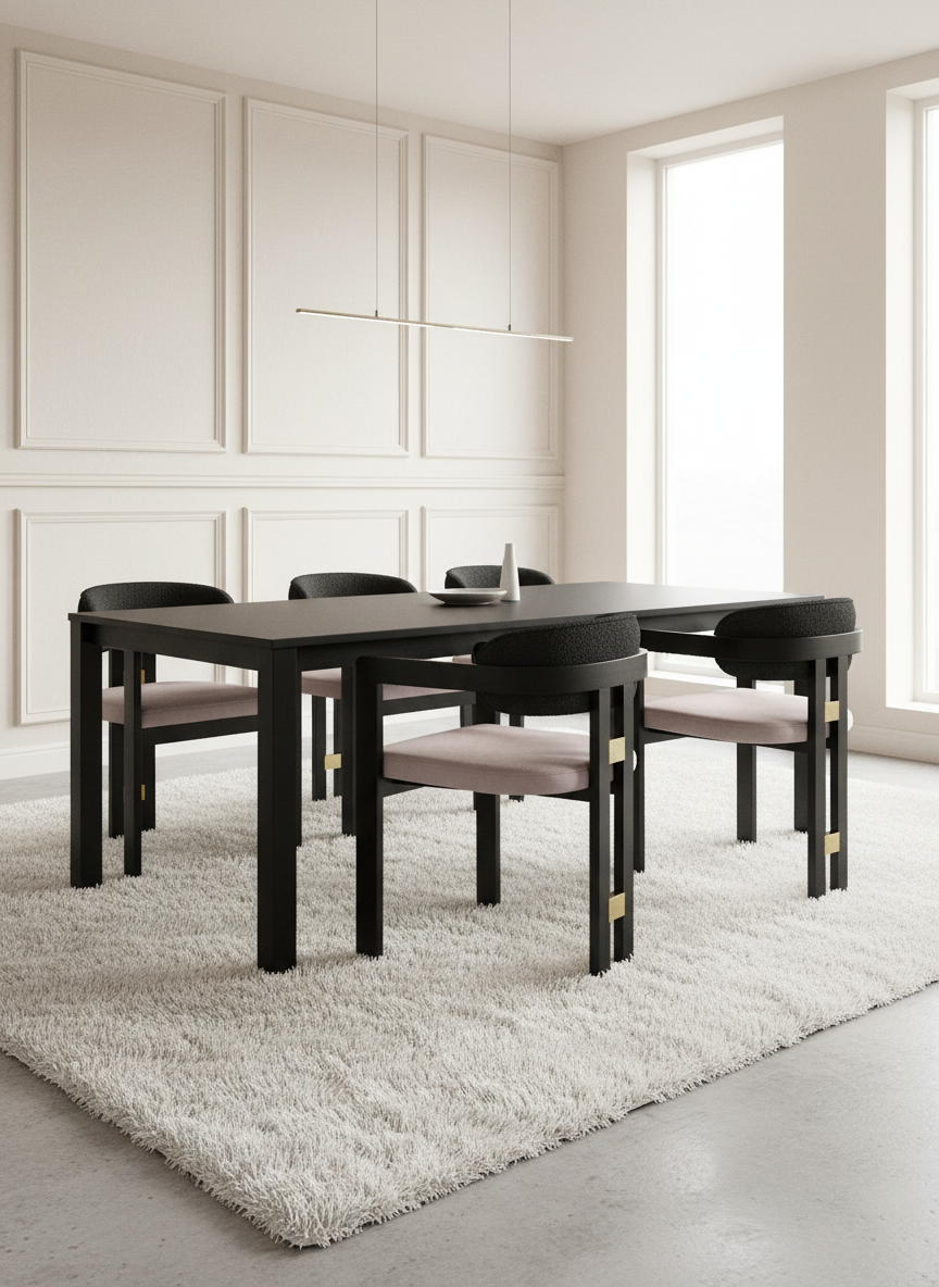 contemporary pink armchair dining chair