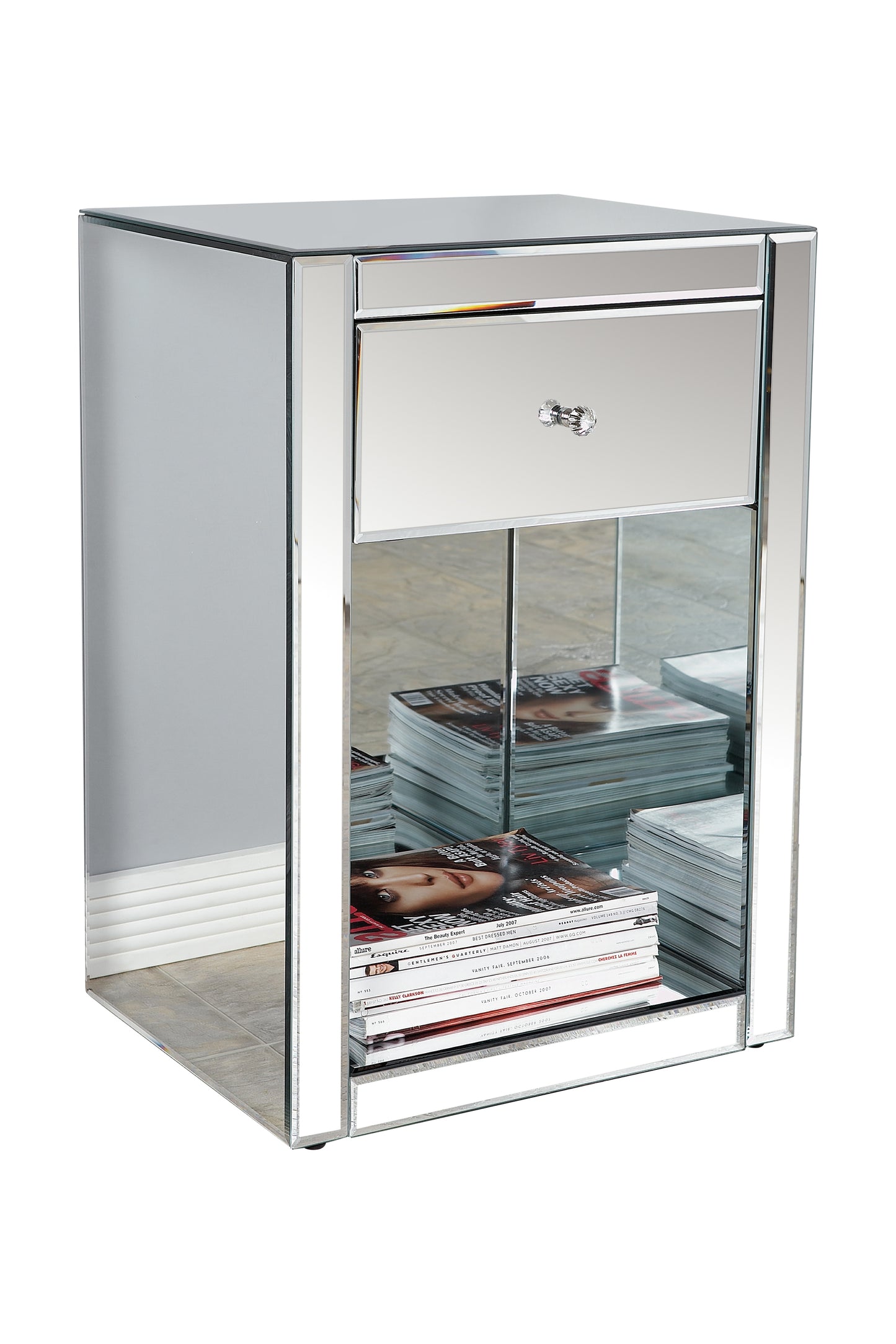 Mirrored Nightstand
