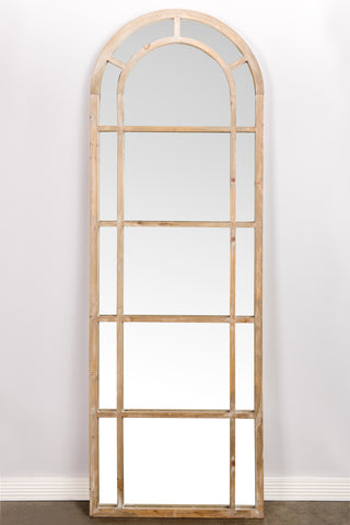 LSM008NAT-Charlize Floor Mirror in Natural Brown-LOCAL PICK UP ONLY