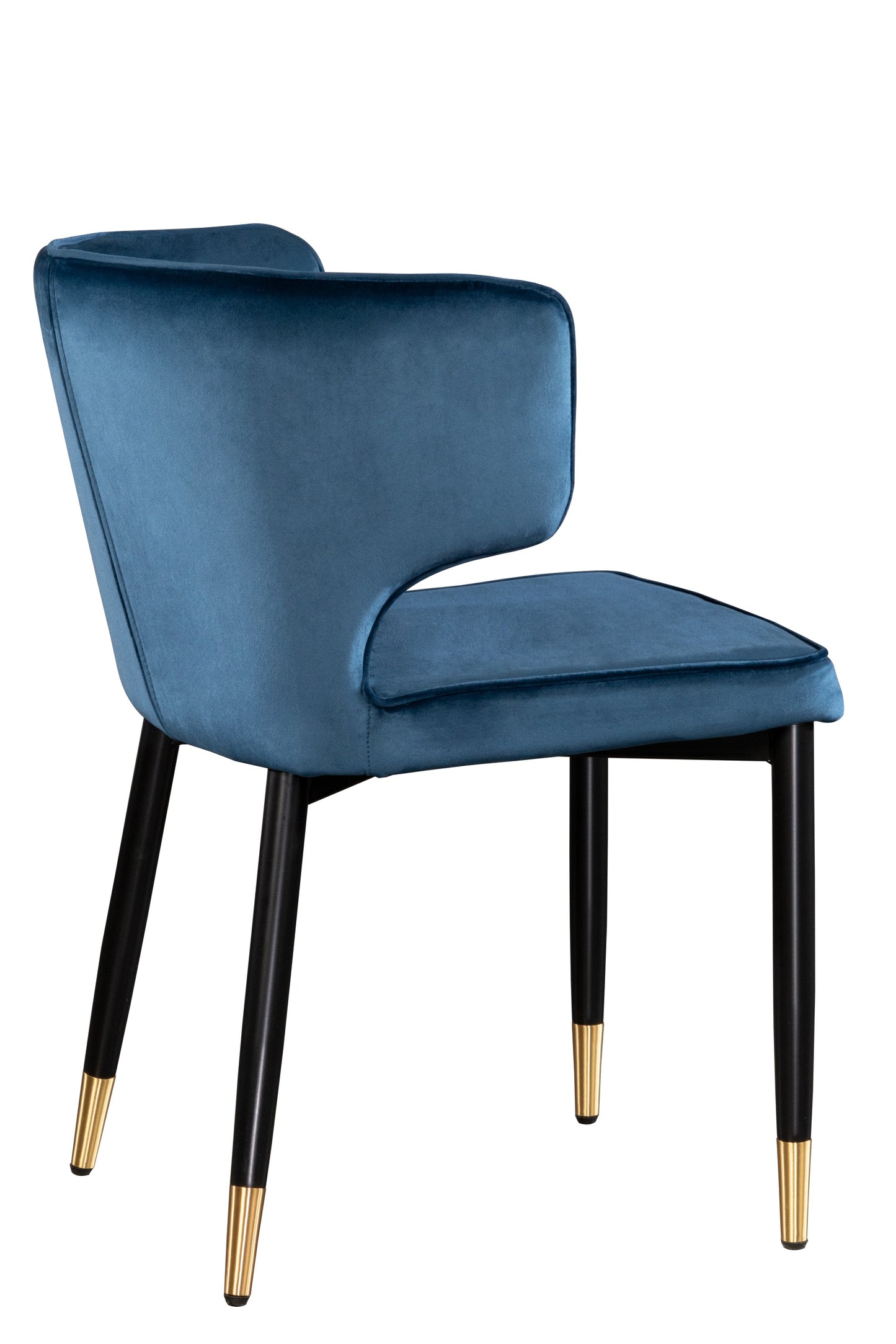 Kayla Upholstered Dining Chair in Blue Velvet