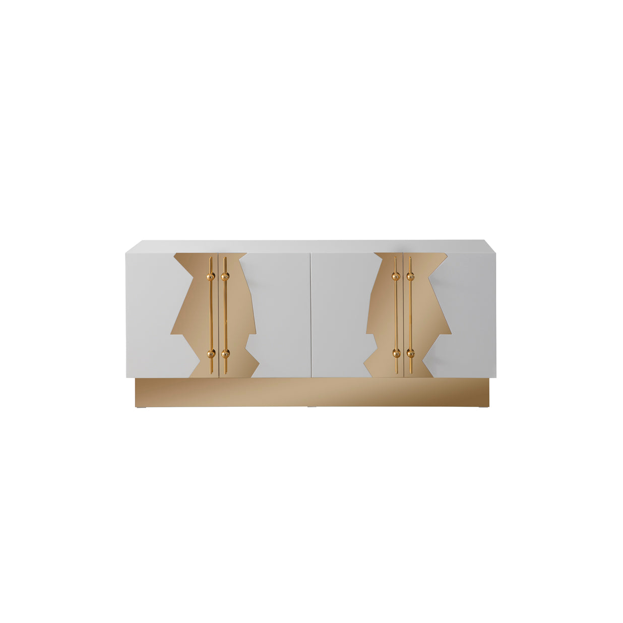 Callista Sideboard in White and Gold