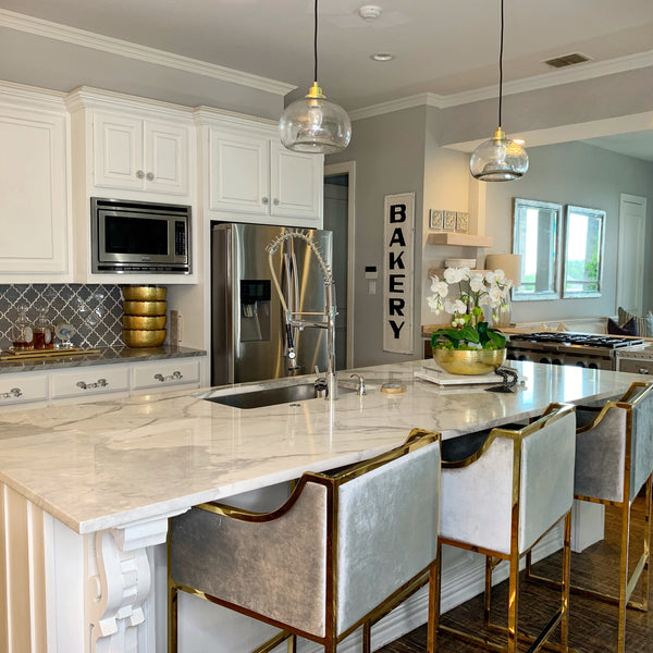 J103Erin Gold Counter Chair Statements by J