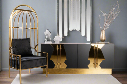 Anika Gold Balloon Chair