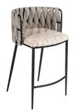 Milano Counter Chair in Off White