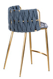 1538CS-BLU-Milano Counter Chair in Blue