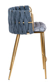 1538CS-BLU-Milano Counter Chair in Blue