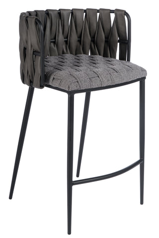 1538CS-GRY-Milano Counter Chair in Gray