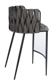 Milano Counter Chair in Gray