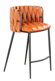 1538CS-ORG-Milano Counter Chair in Orange