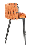 1538CS-ORG-Milano Counter Chair in Orange