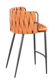 1538CS-ORG-Milano Counter Chair in Orange