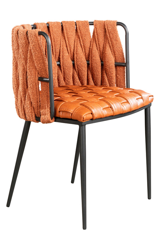 orange dining chair 