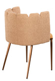 1689DC-BRN-Marbella  Dining Chair in Camel and Bronze