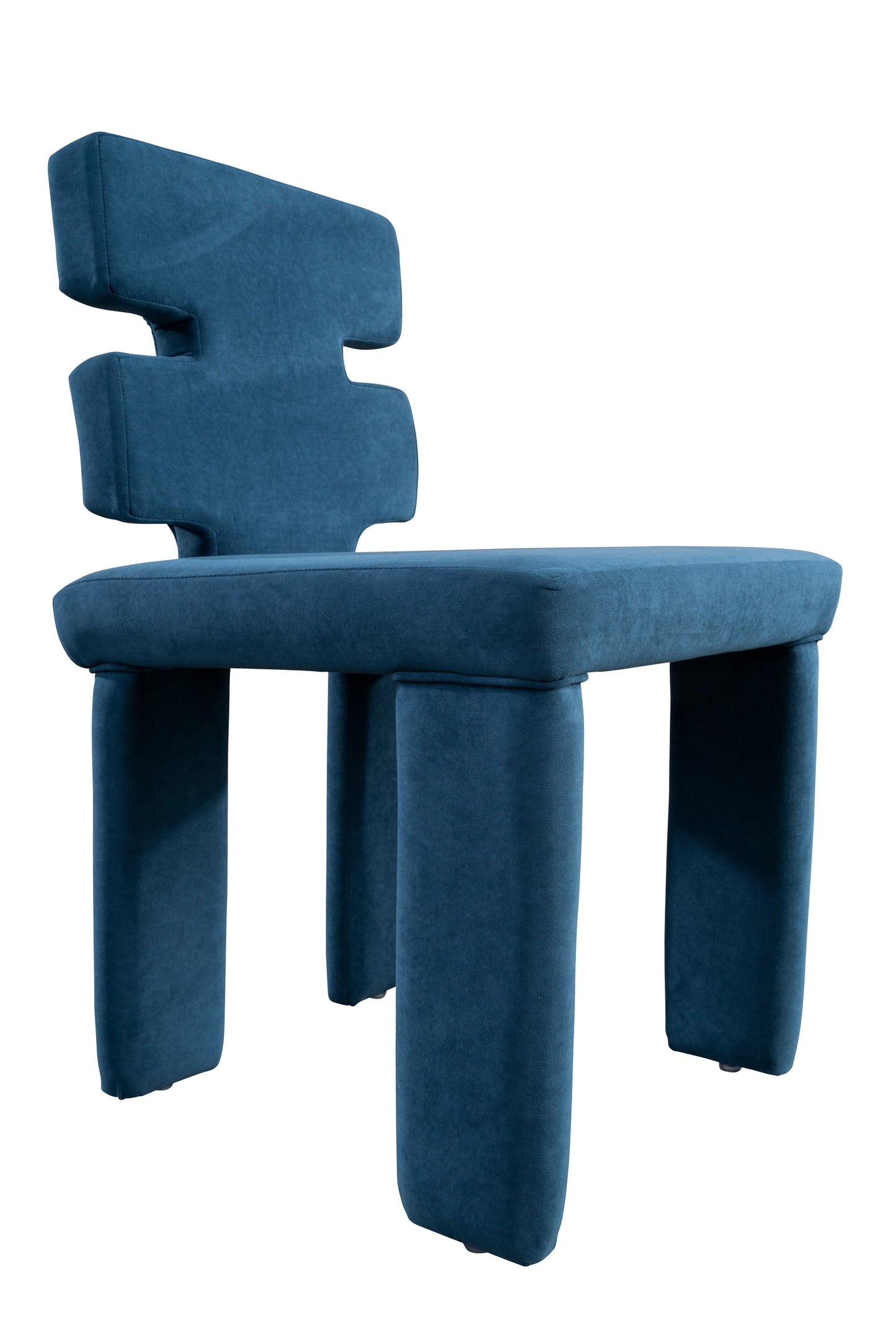 Mya Rectangular Dining Table Set for 6 in Blue