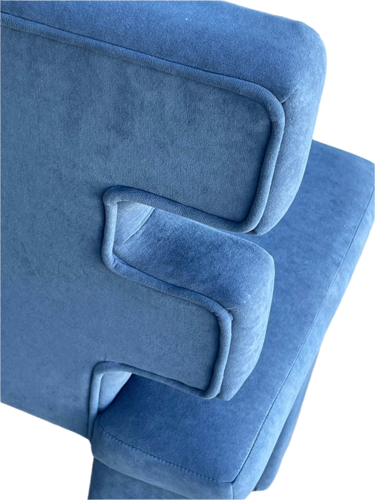 Set of 8 Mya Dining Chairs in Blue
