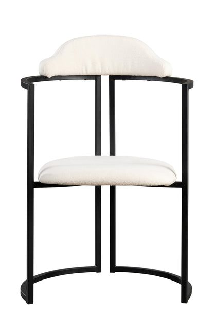 Zenda  Dining Table Set for 3 with White Chairs