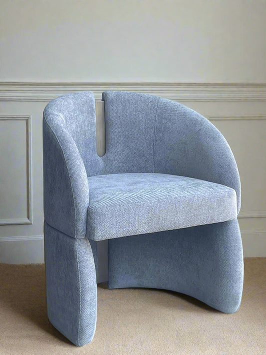 gray velvet armchair 