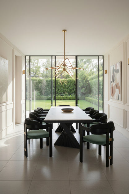 marble top dining table set for 8 people