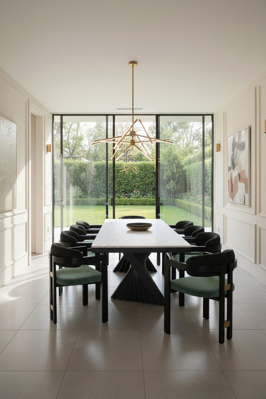 marble top dining table set for 8 people