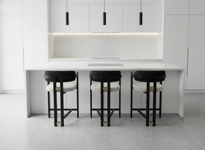 Conan modern glam black counter stool by Statements by J