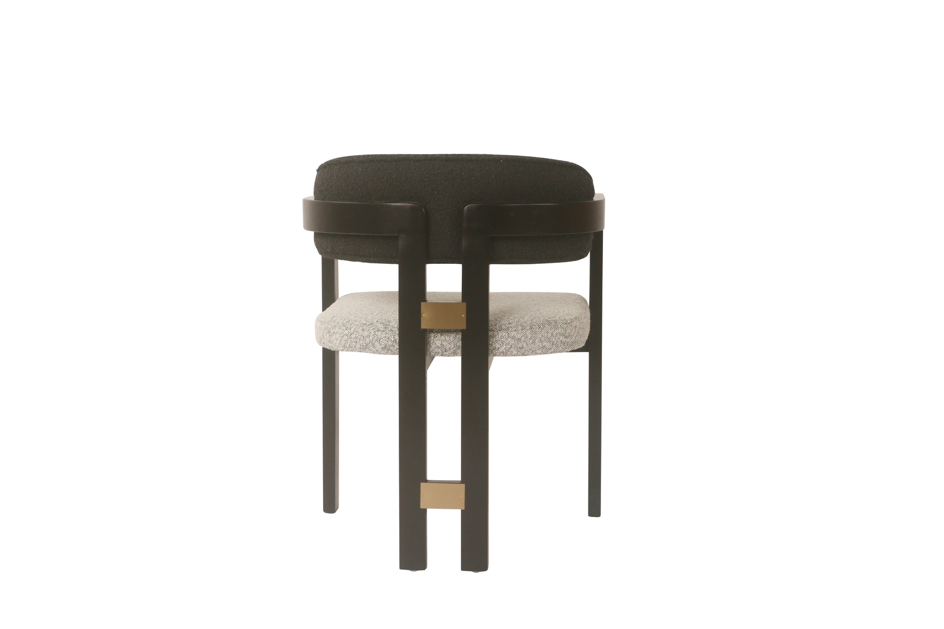 Black and gold dining chair