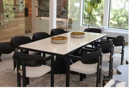 Black and gold dining room set 