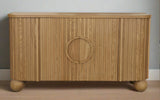 Lucca Fluted Sideboard Accent Cabinet with Ball Feet