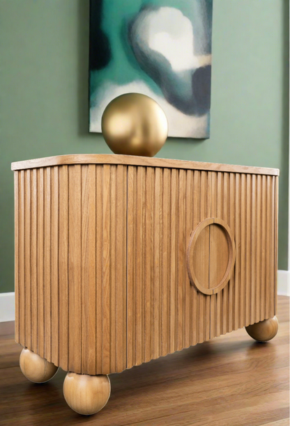 fluted cabinet