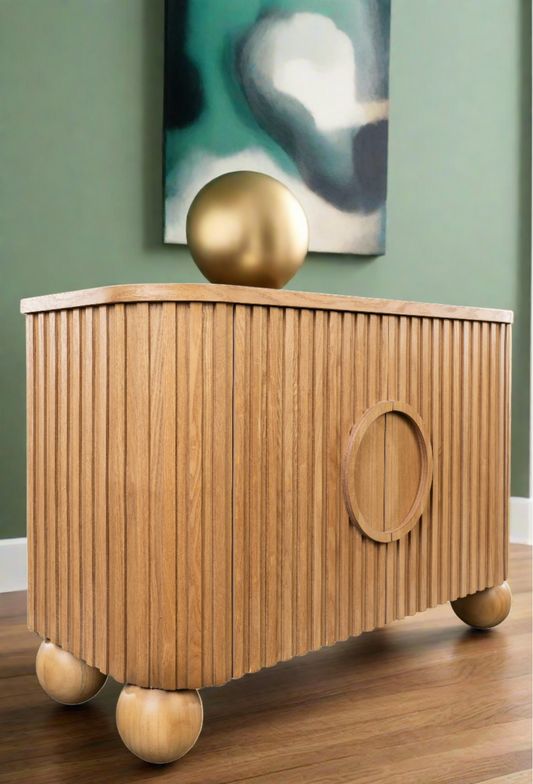 fluted cabinet