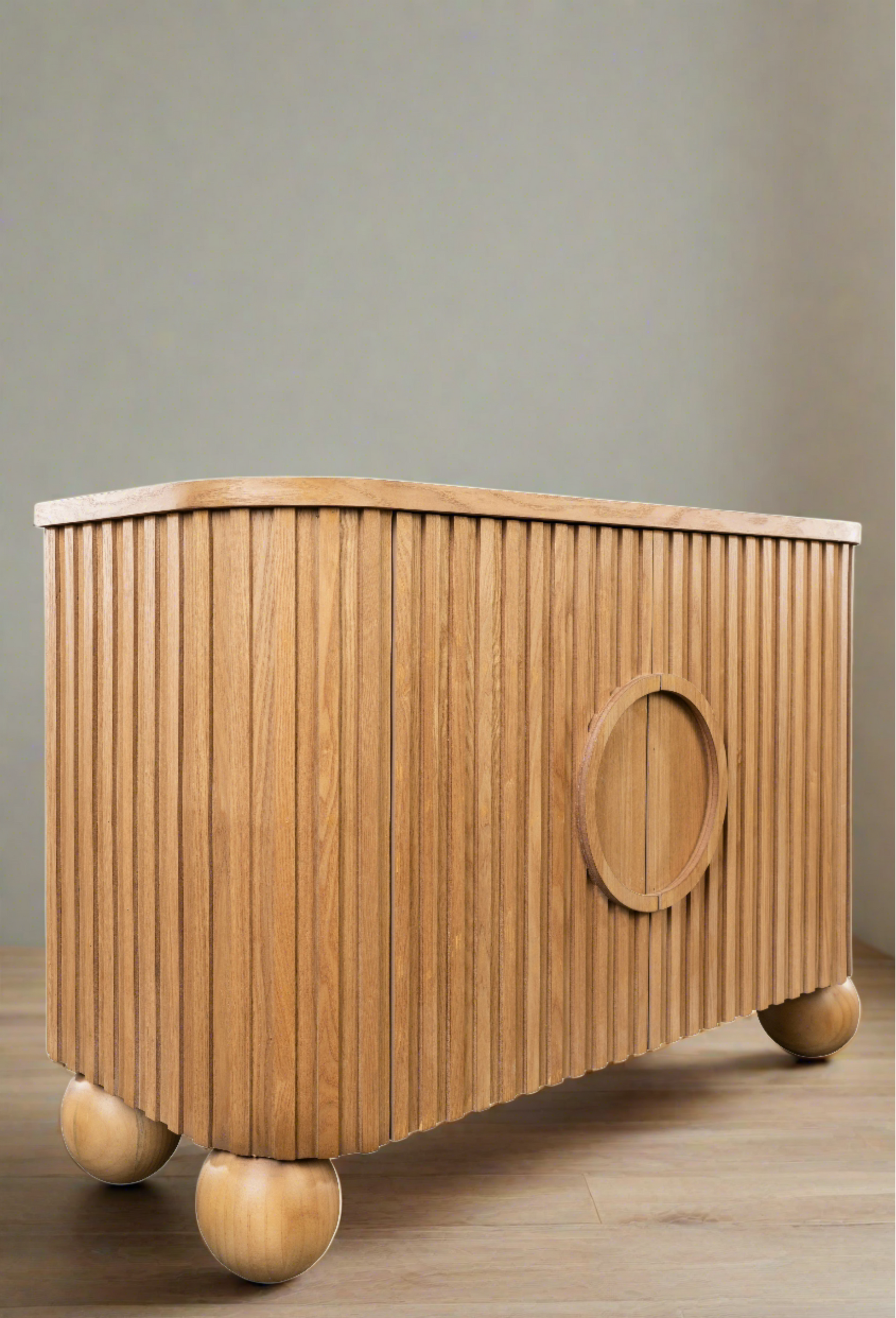 light oak cabinet