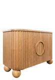 Lucca Fluted Accent Cabinet with Ball Feet