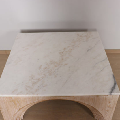 Paxton Marble Top Square Arch Coffee Table 36"w