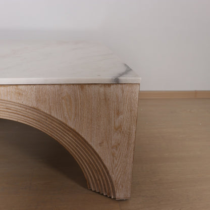 Paxton Marble Top Square Arch Coffee Table 36"w