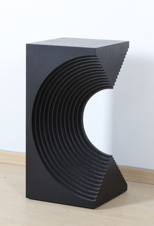 Paxton Architectural Black Side Table