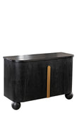 Flamm Accent Cabinet with Ball Feet in Black-PRE-ORDER